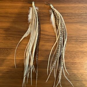 Feather earrings
